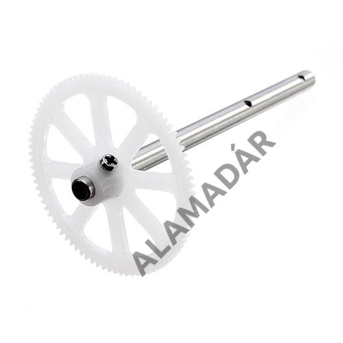 WLTOYS V911/V911V2/V911PRO-22-Main shaft +gear - Főtengely +fogaskerék 