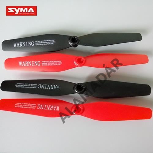 SYMA X54HC/X54HW-03A-Propeller-Rotorlapát szett piros-fekete