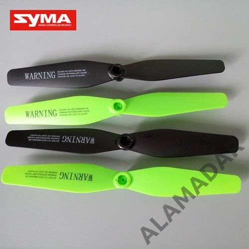 SYMA X54HC/X54HW-03B-Propeller-Rotorlapát szett zöld-fekete