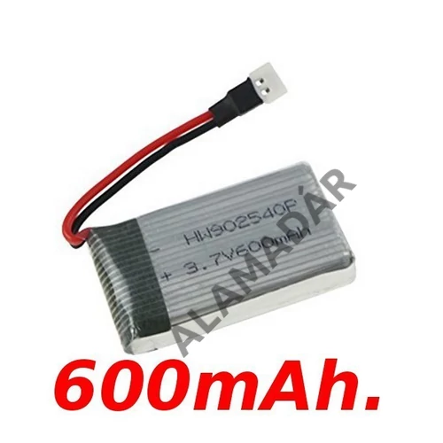 SYMA X5C/X5SC/X5SW/K300C-11-Battery 3,7V 600mAh -Akkumulátor tuning 3,7V 600mAh