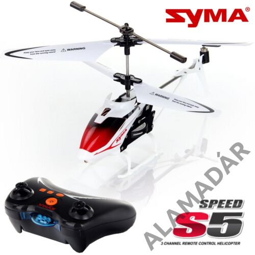 SYMA S5 3,5 csatornás, klasszikus  dizájnra épülő giroszkopós, koaxrotoros, helikopter