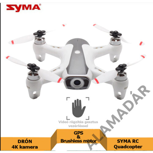 SYMA W1 PRO, Dulal kamera, 4K 12MP. gesztus vezérlés, Brushless motor, GPS, optikai szenzor, 18 perc