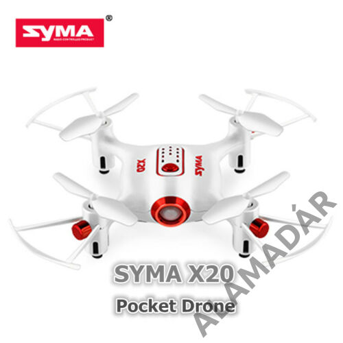 SYMA X20 maroknyi drón automata magasság tartással és fel-le szálló funkcióval