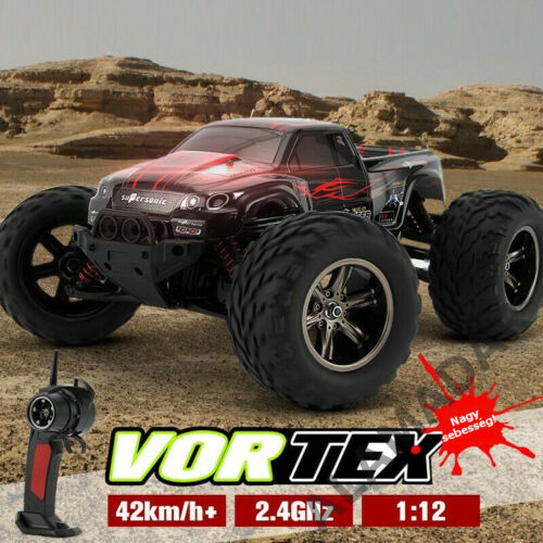 XLH Monster truck +Lipo+2.4Ghz.+2WD 1:12 (proporcionális vezérléssel) 42km/h.+ piros-fekete színű