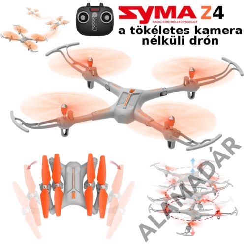 SYMA Z4 kamera nélküli drón automata magasságtartással kaszkadör mutatványokkal