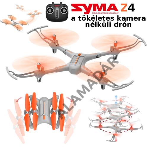 SYMA Z4 kamera nélküli drón automata magasságtartással kaszkadör mutatványokkal