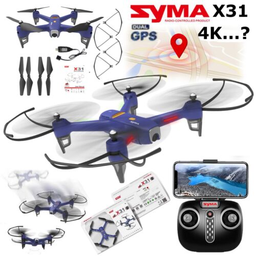 SYMA X31 GPS,, 4K, dönthető kamerás, gesztus vezérléses, optikai szenzoros, drón szett.