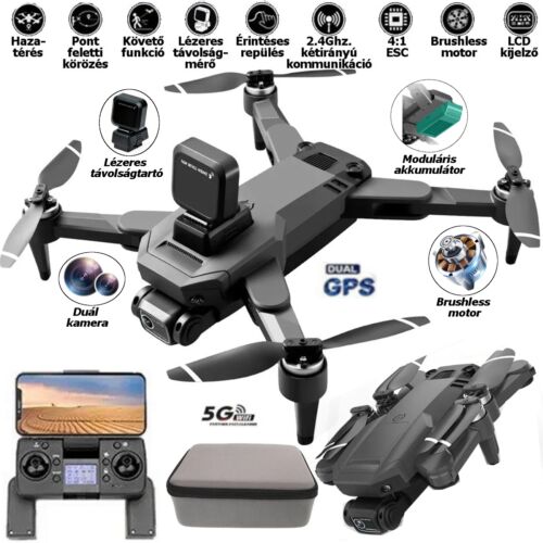 YLr/c S109 összecsukható GPS.-es Brusless motoros drón dönthető kameráva opt. szenzorral és lézeres távolságmérővel hordótáskában