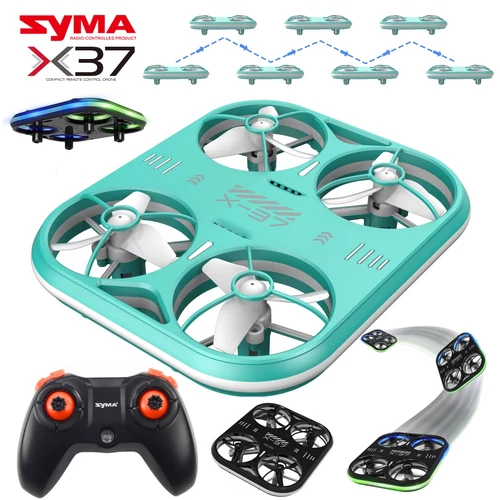 Syma X37 védőkeretes mini drón, körbe ölelő led világítással, és kaszkadőrmutatványok végtelen sokaságával...