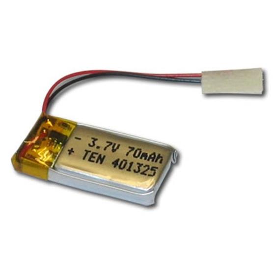 Battery Li-Po 3,7V 70mAh 20C mini for 2-3-3,5 chanel helicopter- Akkumulátor Li-Po 3,7V 70mAh 20C mini 2-3-3,5 csatornás helikopterhez
