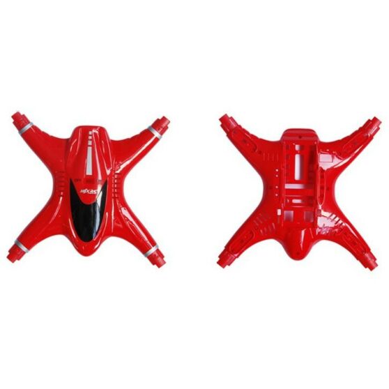 MJX X400V2-01/18B- Top und lower cabinet canopy red - Alsó és felső vázelem szett piros