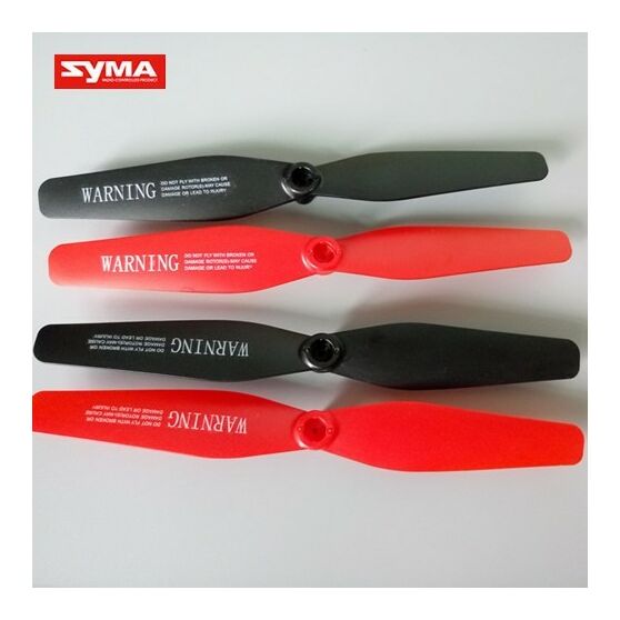 SYMA X54HC/X54HW-03A-Propeller-Rotorlapát szett piros-fekete
