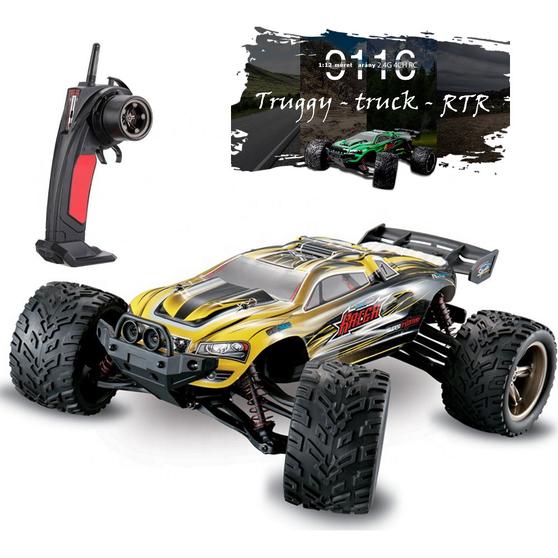 XLH Truggy +Lipo+2.4Ghz.+2WD 1:12 (proporcionális vezérléssel) 38km/h.+ arany-fekete színű