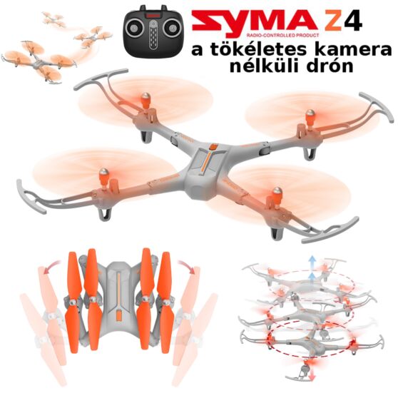 SYMA Z4 kamera nélküli drón automata magasságtartással kaszkadör mutatványokkal