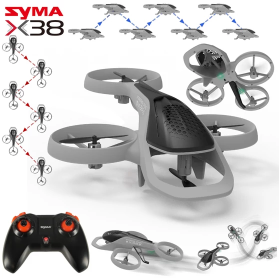 Syma X38 Avatar drón helikopter köntösben számtalan trükk képeséggel 