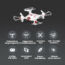 Kép 30/45 - SYMA X20 maroknyi drón automata magasság tartással és fel-le szálló funkcióval