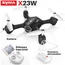 Kép 1/35 - SYMA X23W FPV (WIFI) élőképes kamerával, automata magasságtartással és fel-le szálló funkcióval és moduláris akkumulátorral