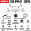 Kép 1/44 - SYMA X8PRO 4CH+FPV dönthető HD kamera+GPS-el ellátott automatikus lebegő, hazatérő, fel-le szálló funkció
