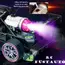 Kép 14/24 - Távirányítós verseny autó valódi füst + fény effektekkel KRC világoskék színű 