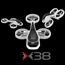 Kép 17/26 - Syma X38 Avatar drón helikopter köntösben számtalan trükk képeséggel 